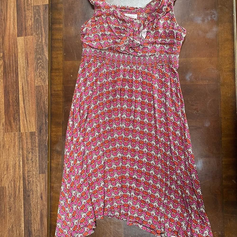 Candie's Pink and White Sleeveless Dress